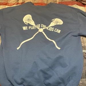 Lax4Life blue sweatshirt